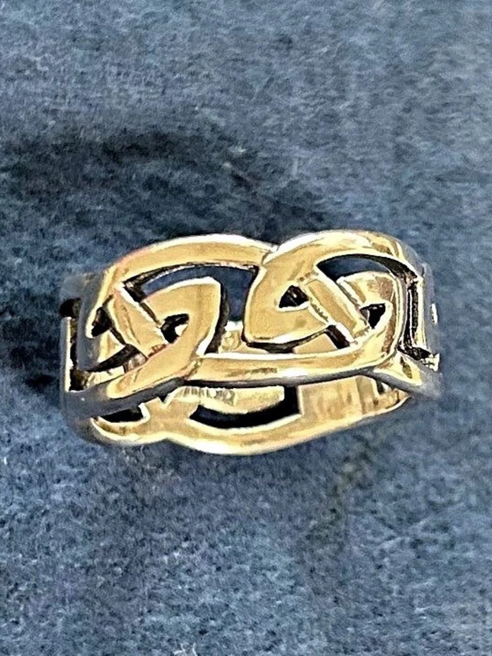 Retired James Avery Sterling Silver Celtic Knot Wide Band Ring Size 8.75